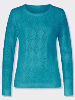 Ajourpullover in Rauten-Optik