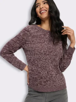 Ajourpullover mit Herzchen