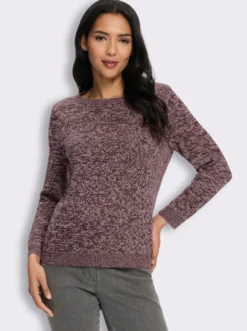 Ajourpullover mit Herzchen