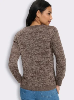 Ajourpullover mit Herzchen
