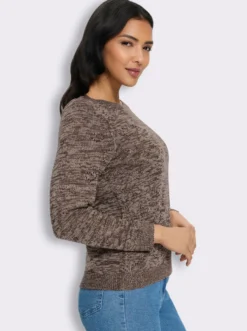 Ajourpullover mit Herzchen