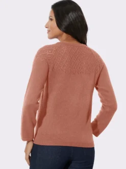 Ajourpullover mit Raglanärmeln