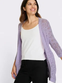 Ajourstrickjacke