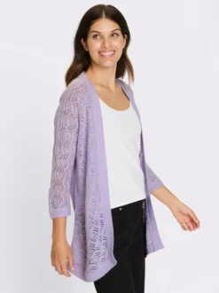 Ajourstrickjacke