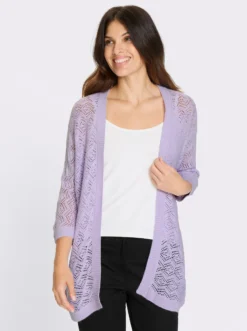 Ajourstrickjacke