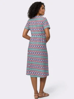 A-Linien-Kleid mit Raffungen