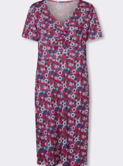 A-Linien-Kleid mit Raffungen vorne
