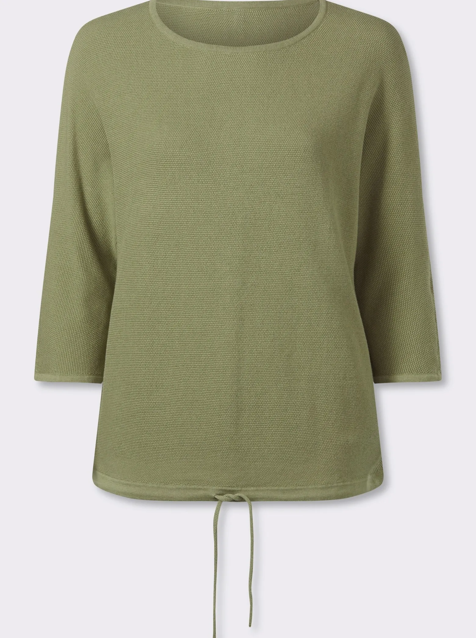 3/4-Arm-Pullover mit Fledermaus-Ärmeln