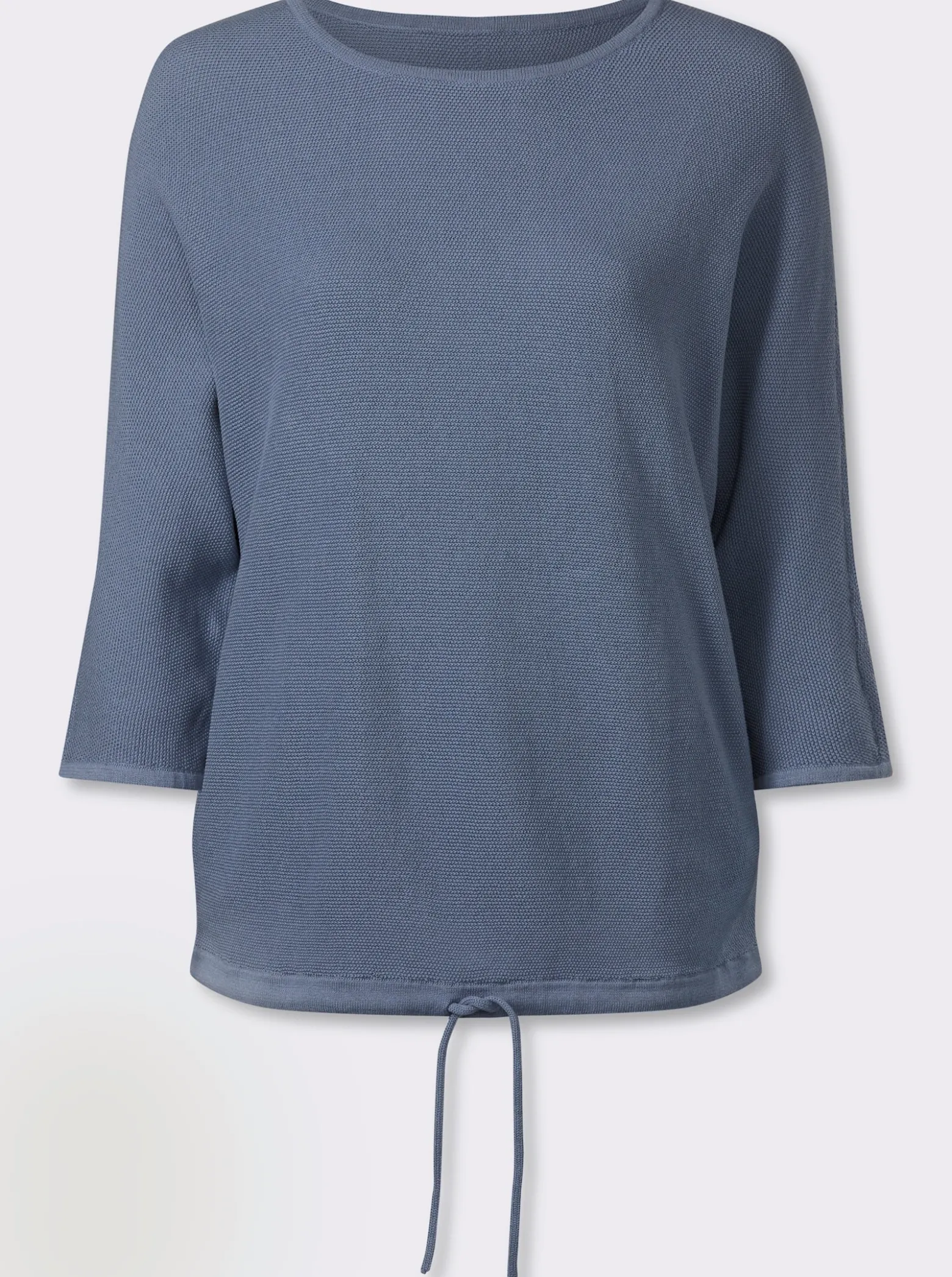 3/4-Arm-Pullover mit Fledermaus-Ärmeln