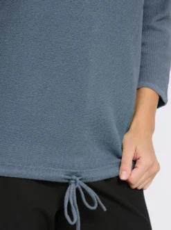 3/4-Arm-Pullover mit Fledermaus-Ärmeln