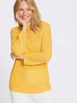3/4-Arm-Pullover mit U-Boot-Ausschnitt