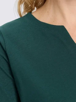 3/4-Arm-Shirt aus reiner Baumwolle