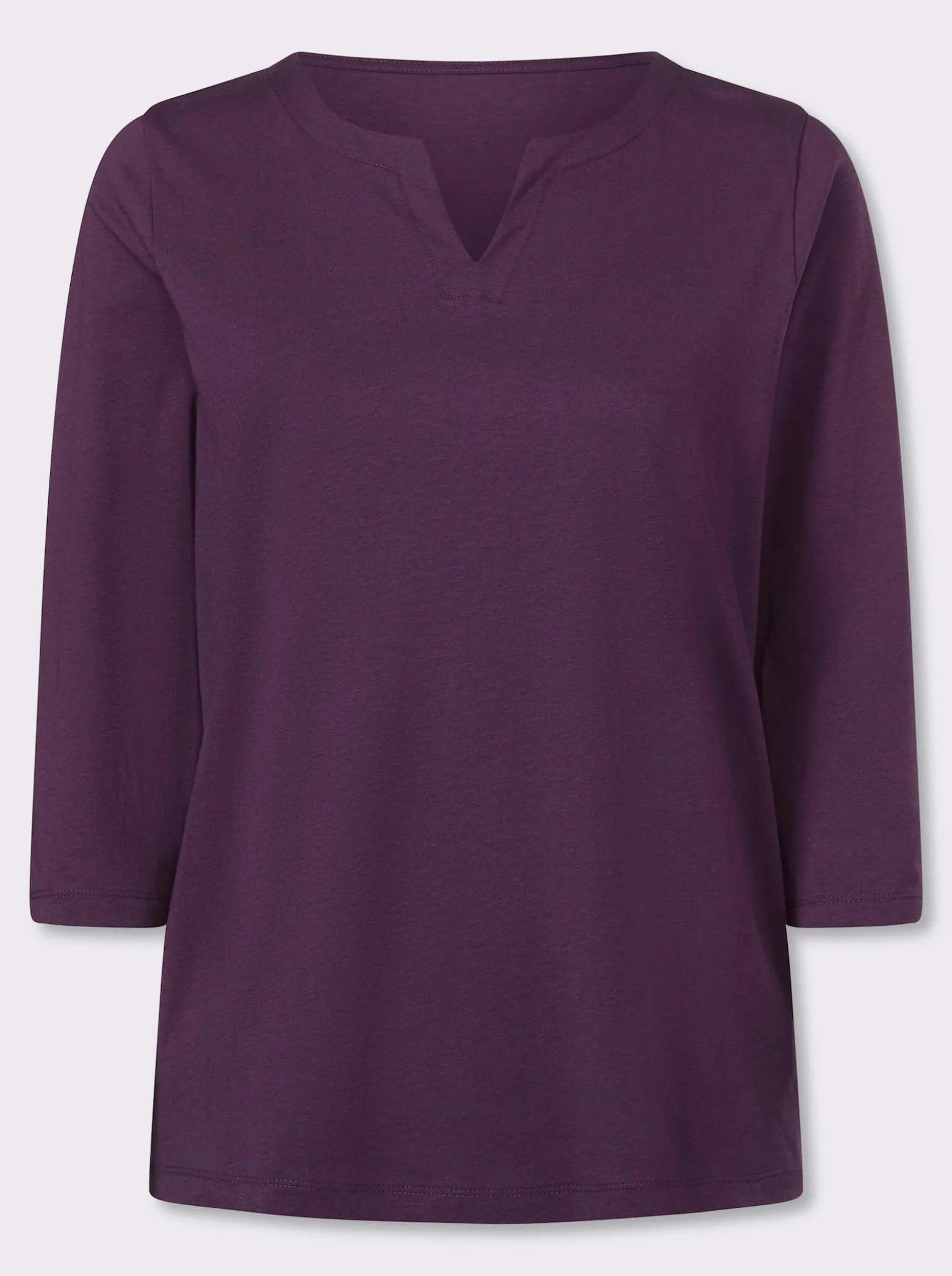 3/4-Arm-Shirt aus reiner Baumwolle