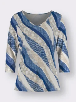 3/4-Arm-Shirt aus reiner Viskose