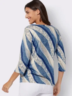 3/4-Arm-Shirt aus reiner Viskose