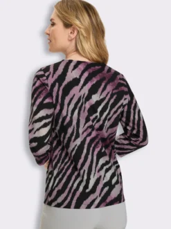 3/4-Arm-Shirt im Animal-Dessin