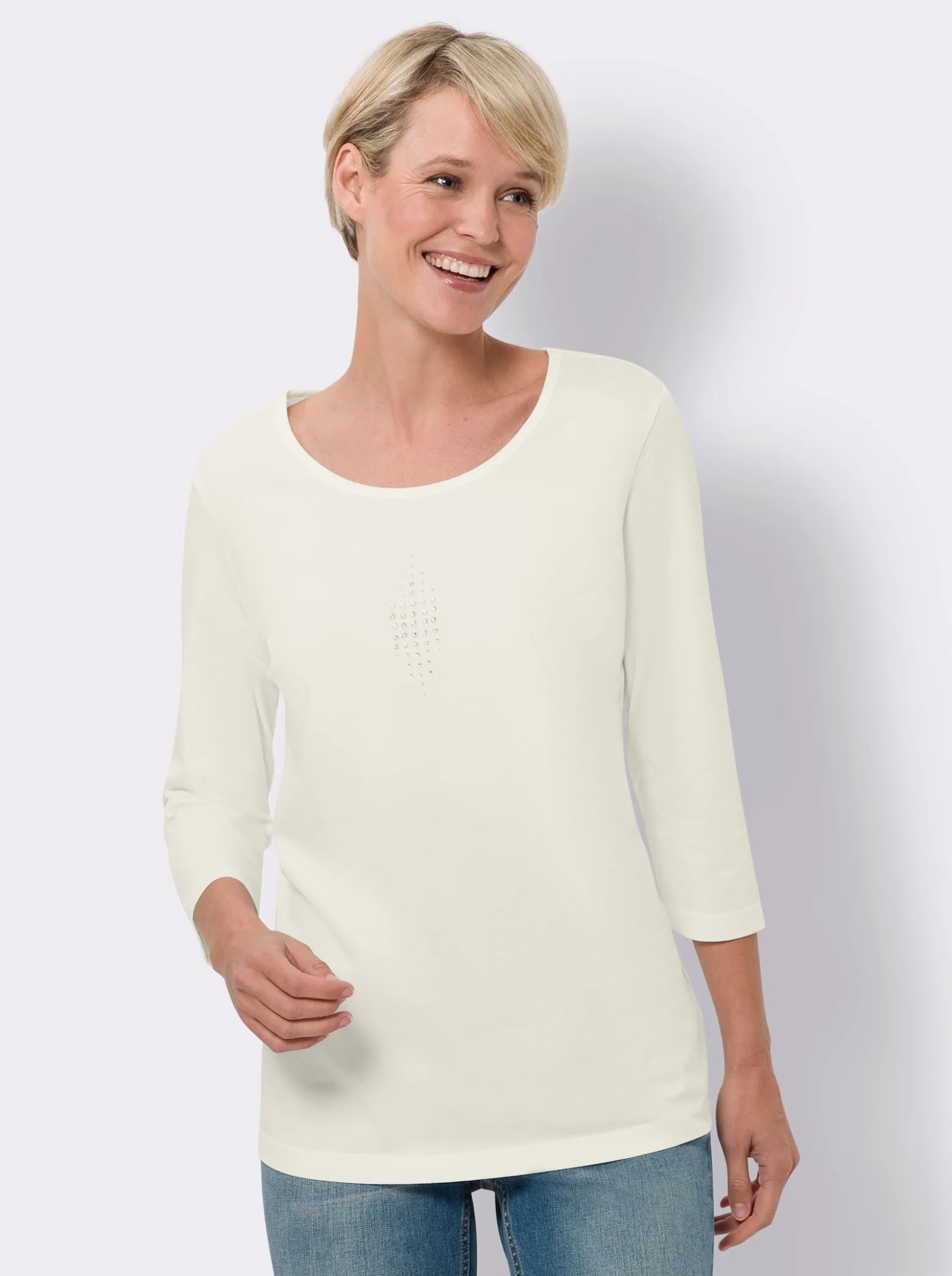 3/4-Arm-Shirt im Doppelpack
