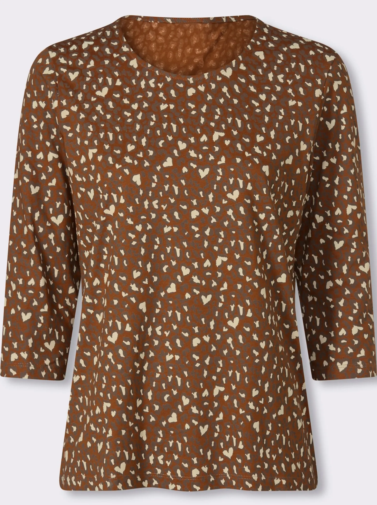 3/4-Arm-Shirt im Mustermix