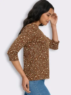 3/4-Arm-Shirt im Mustermix