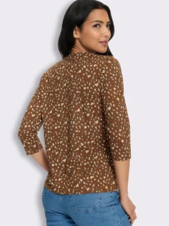 3/4-Arm-Shirt im Mustermix