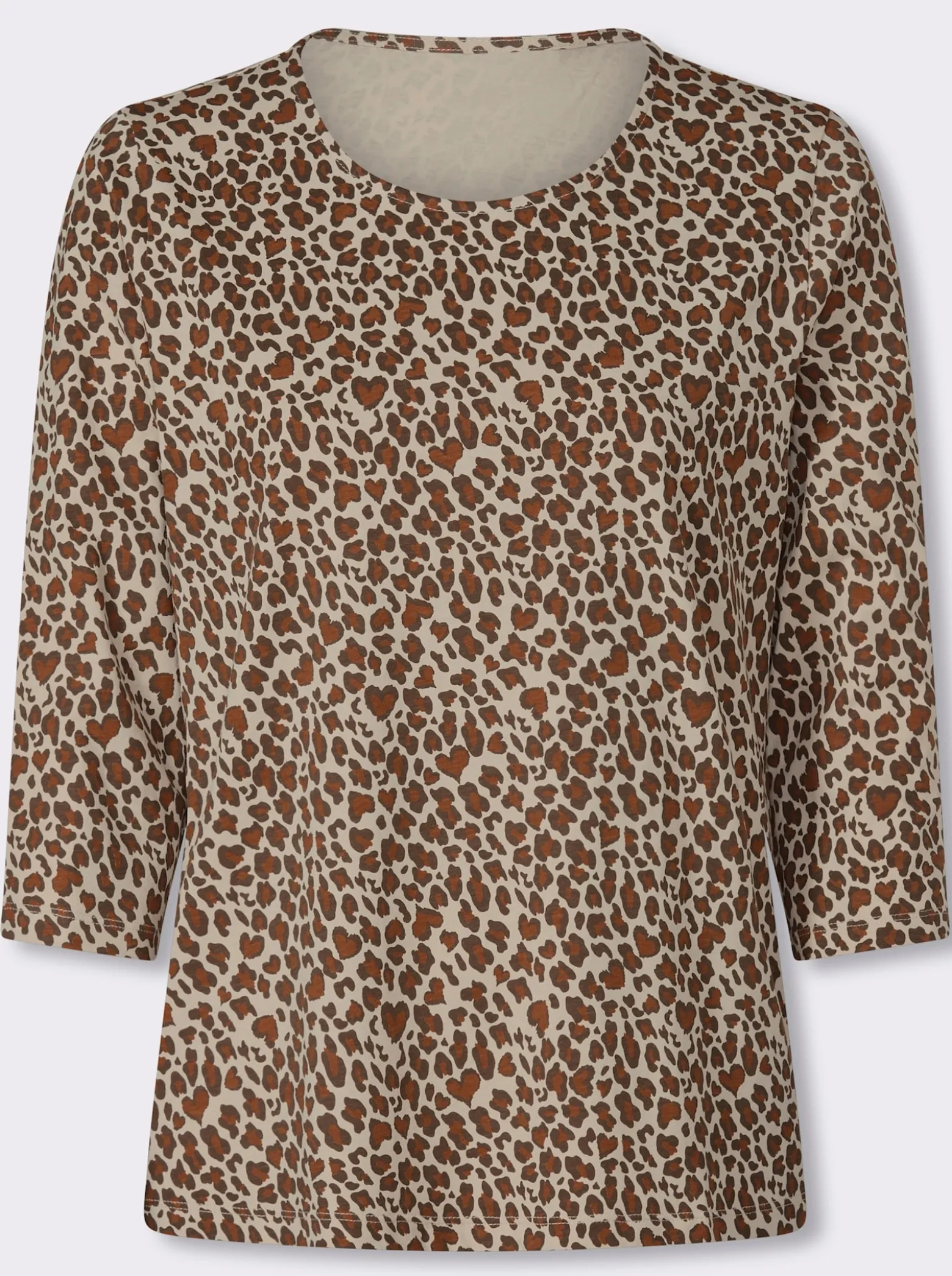 3/4-Arm-Shirt im Mustermix