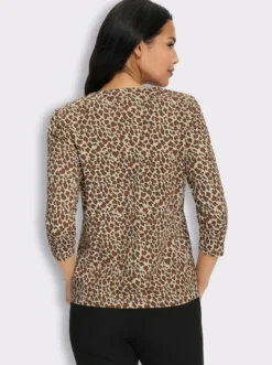 3/4-Arm-Shirt im Mustermix