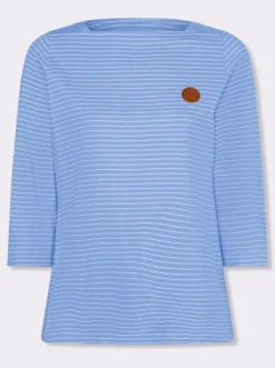 3/4-Arm-Shirt im Ringelmuster