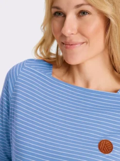 3/4-Arm-Shirt im Ringelmuster