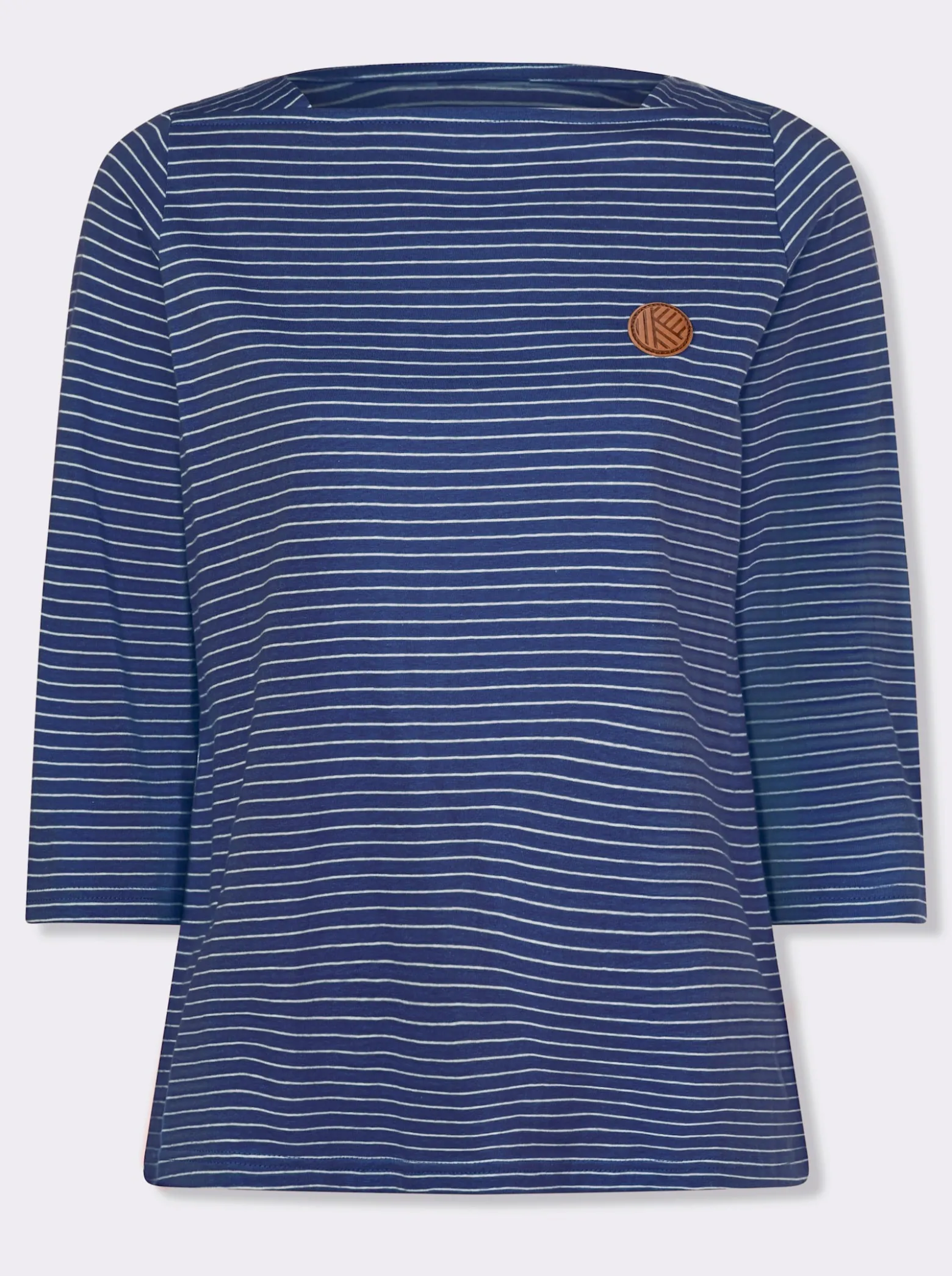 3/4-Arm-Shirt im Ringelmuster