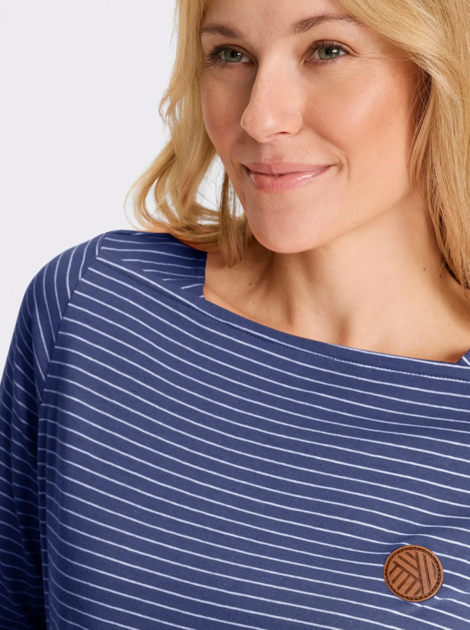 3/4-Arm-Shirt im Ringelmuster