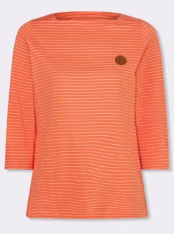 3/4-Arm-Shirt im Ringelmuster
