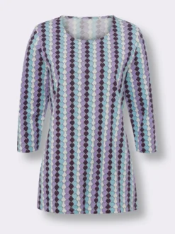 3/4-Arm-Shirt in längerer Form
