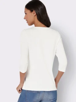 3/4-Arm-Shirt mit Alpaka-Druck