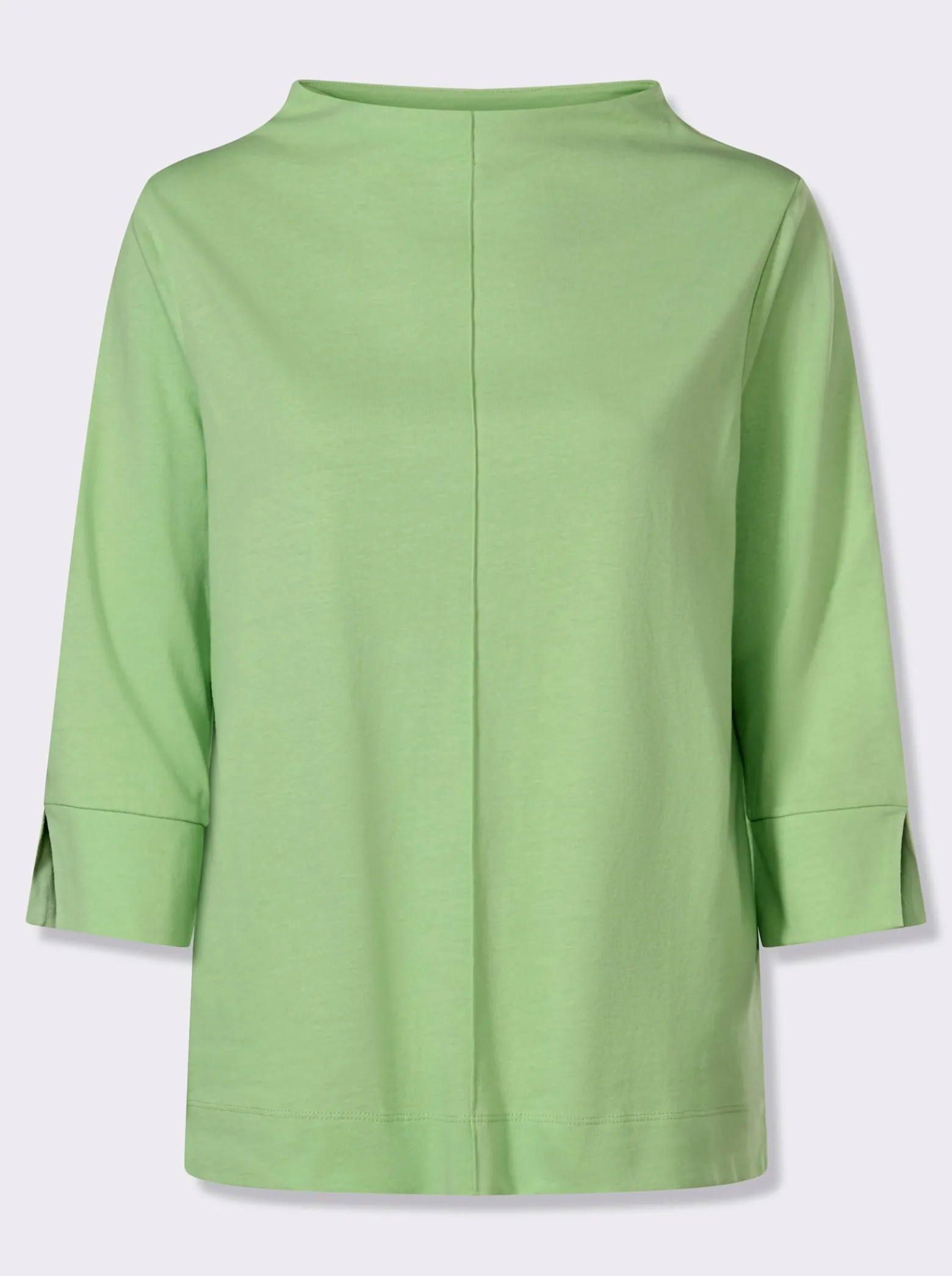 3/4-Arm-Shirt mit Biesen im Vorderteil