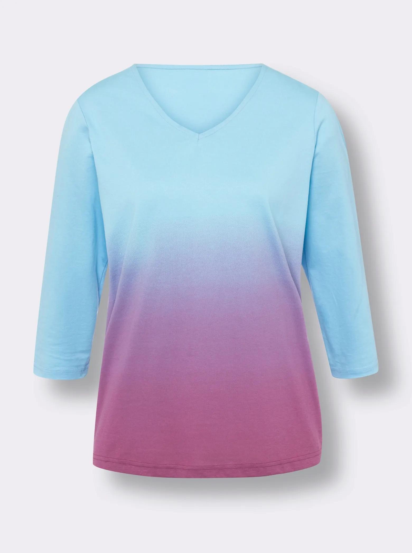 3/4-Arm-Shirt mit Farbverlauf