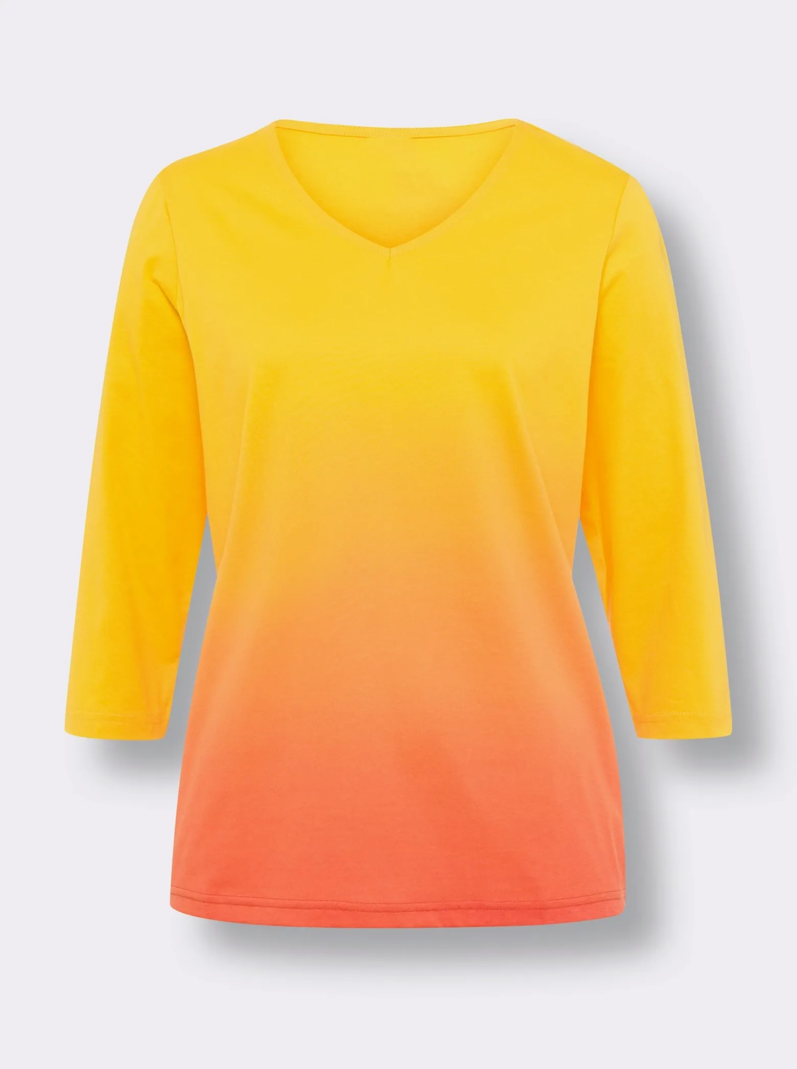 3/4-Arm-Shirt mit Farbverlauf