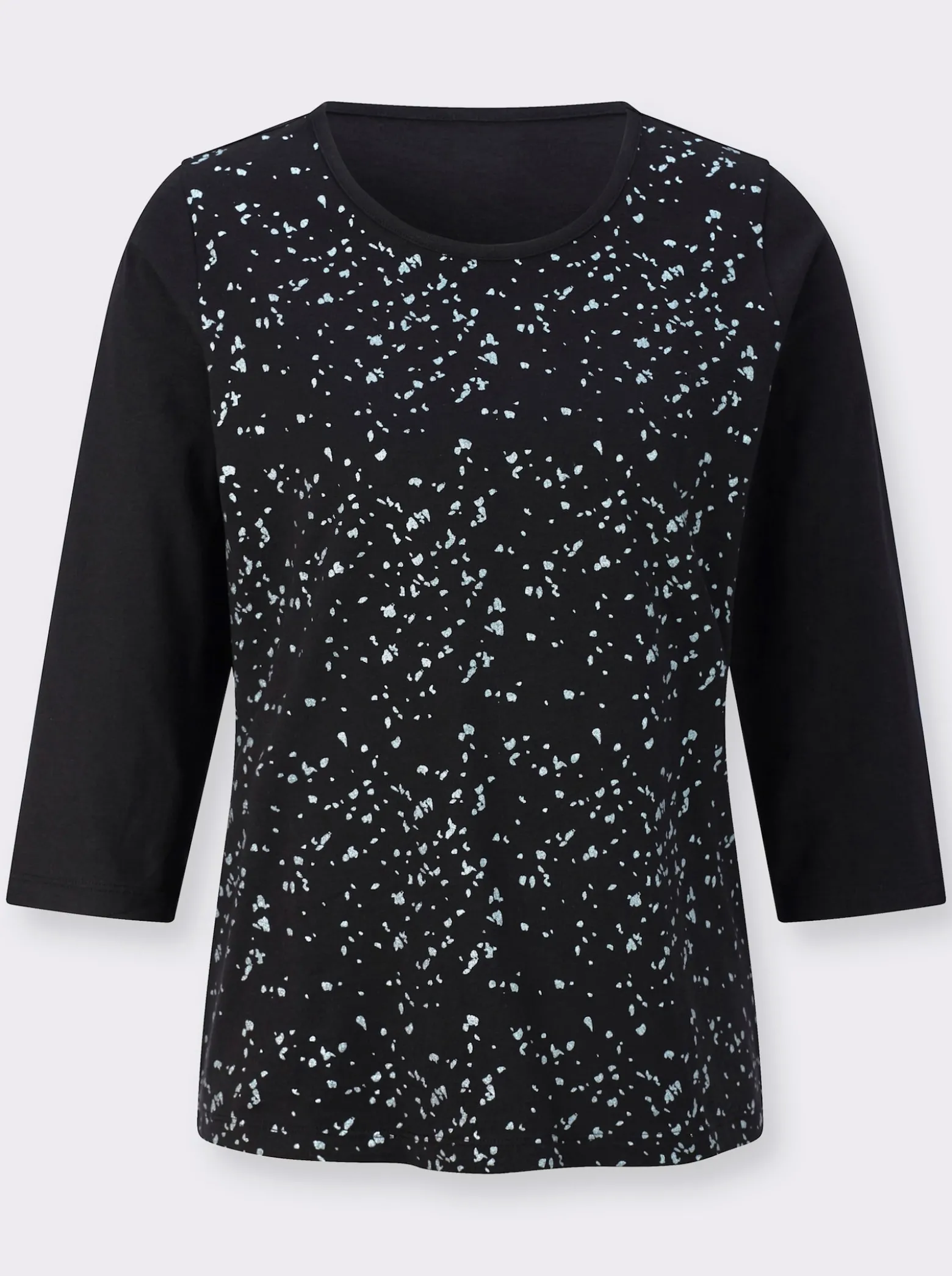 3/4-Arm-Shirt mit Folien-Druck vorne