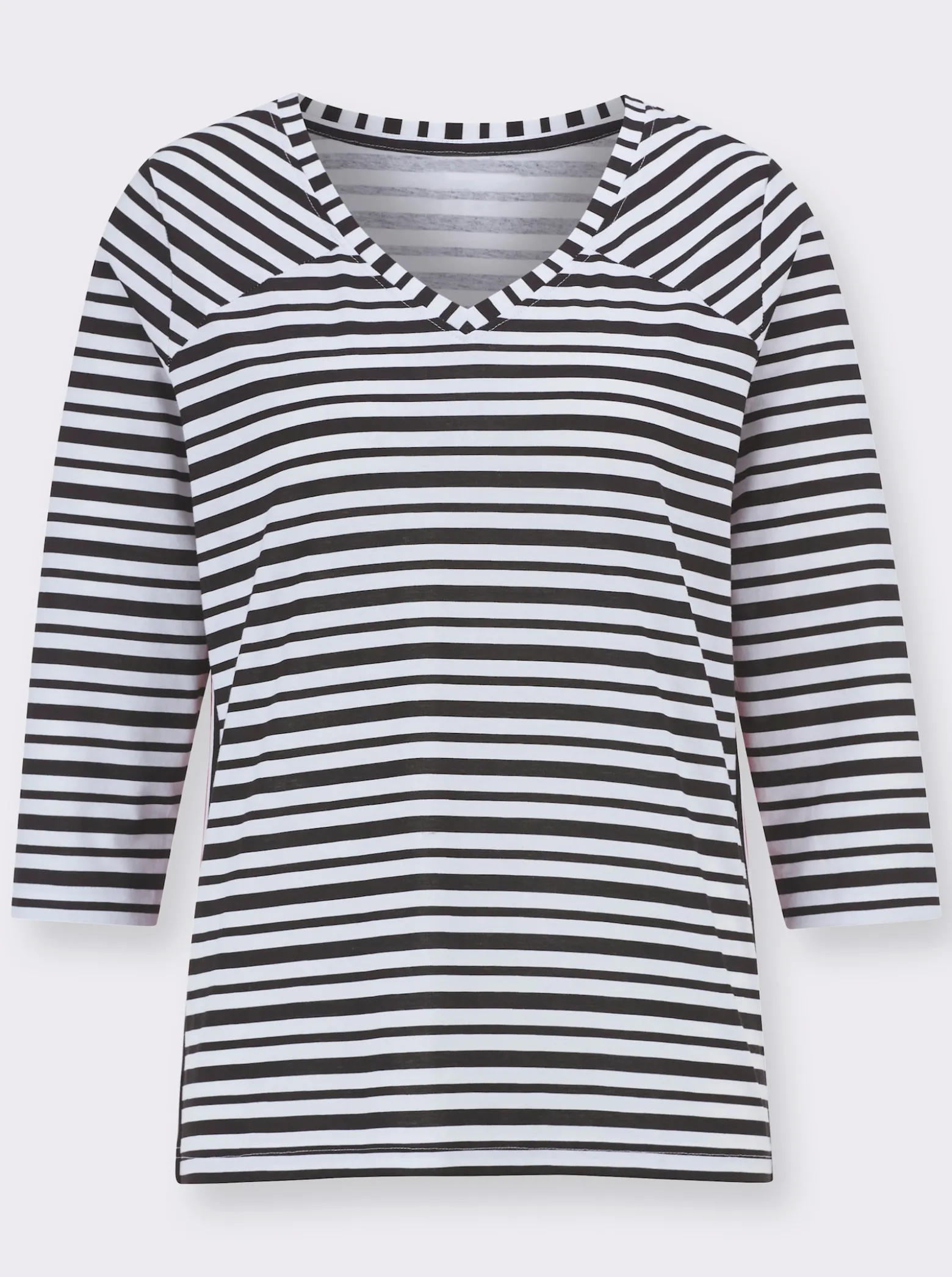 3/4-Arm-Shirt mit Galonstreifen