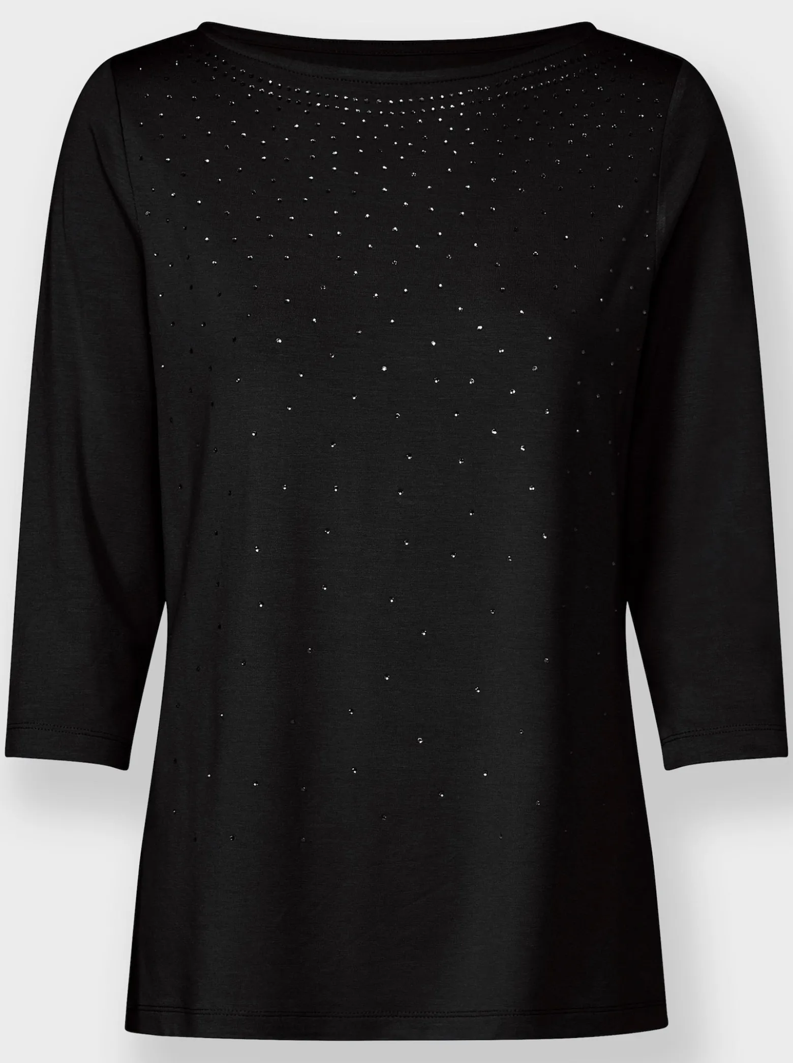 3/4-Arm-Shirt mit Glitzersteinchen