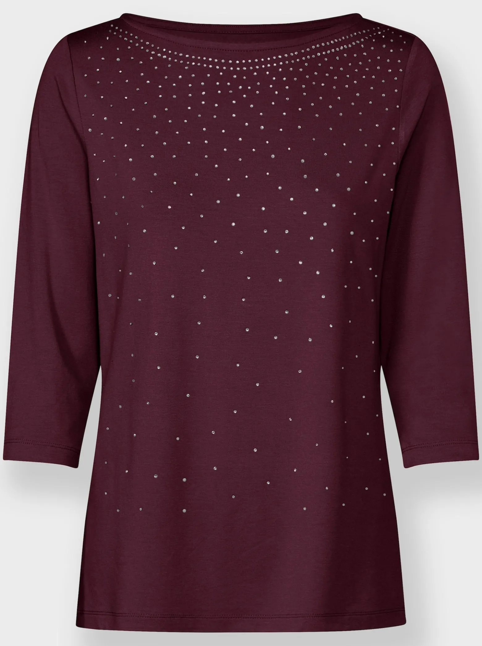 3/4-Arm-Shirt mit Glitzersteinchen