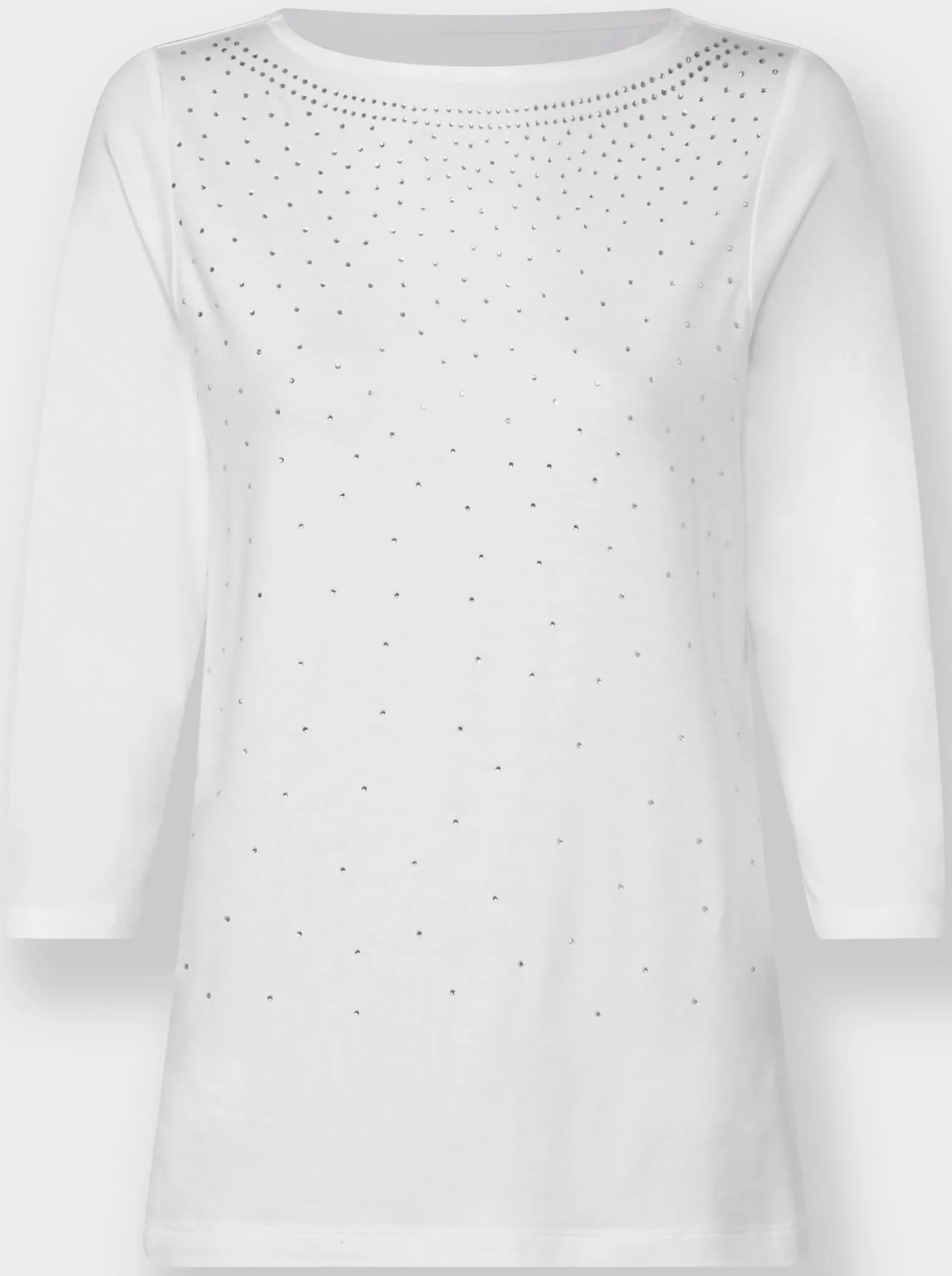 3/4-Arm-Shirt mit Glitzersteinchen