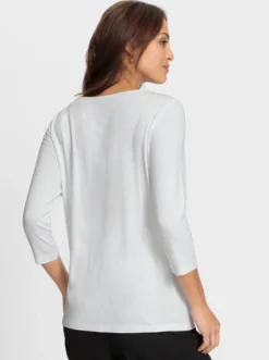 3/4-Arm-Shirt mit Glitzersteinchen