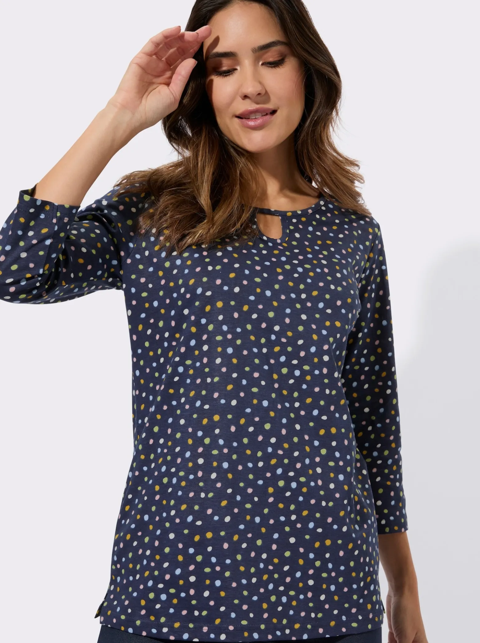 3/4-Arm-Shirt mit Grafik-Druck