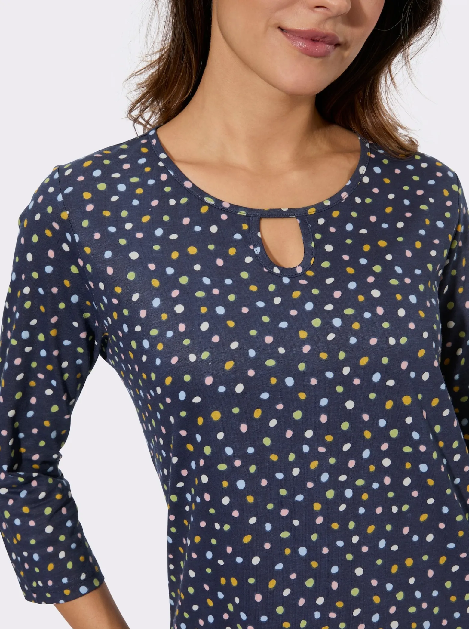 3/4-Arm-Shirt mit Grafik-Druck