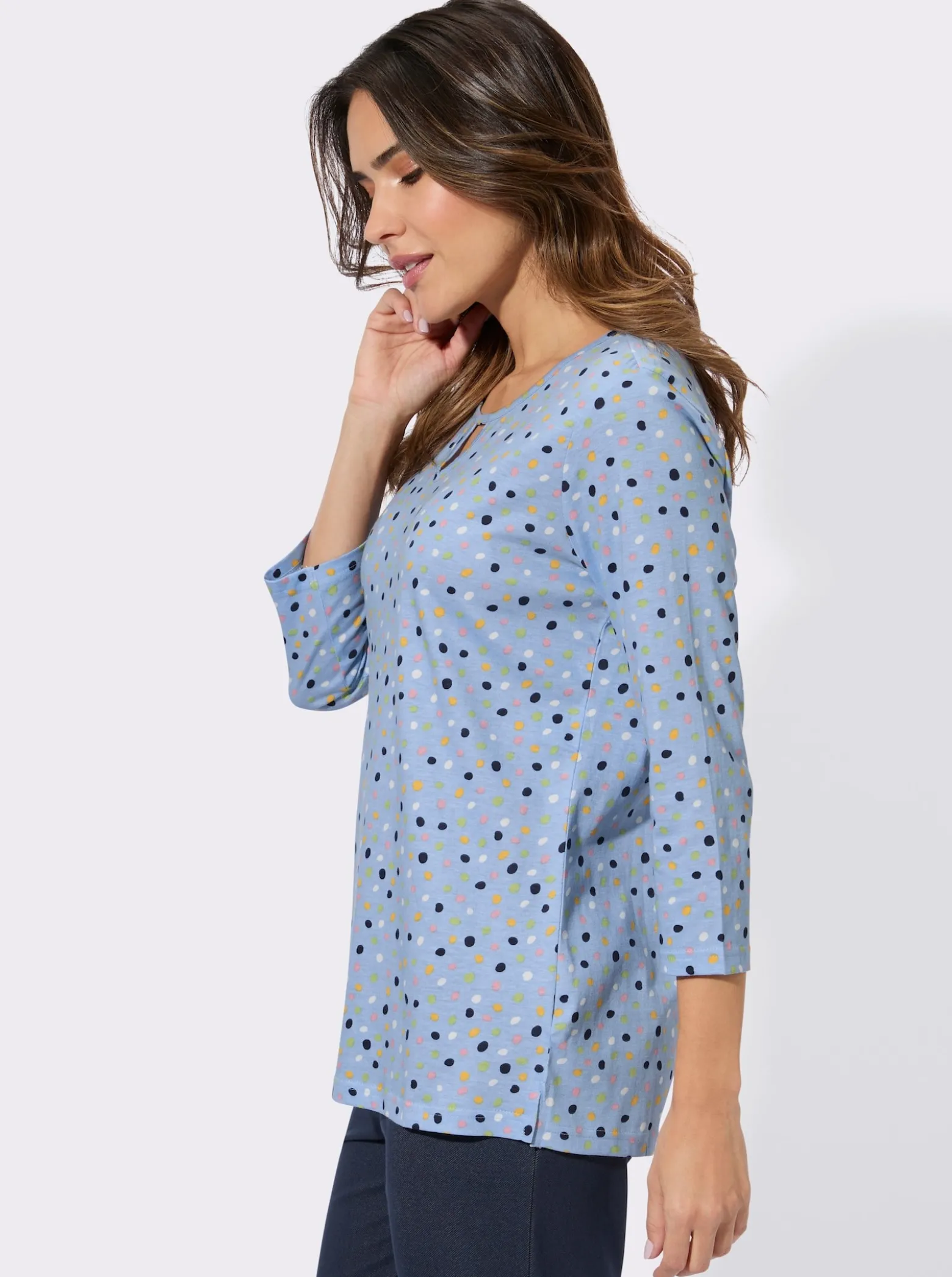 3/4-Arm-Shirt mit Grafik-Druck