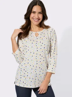 3/4-Arm-Shirt mit Grafik-Druck