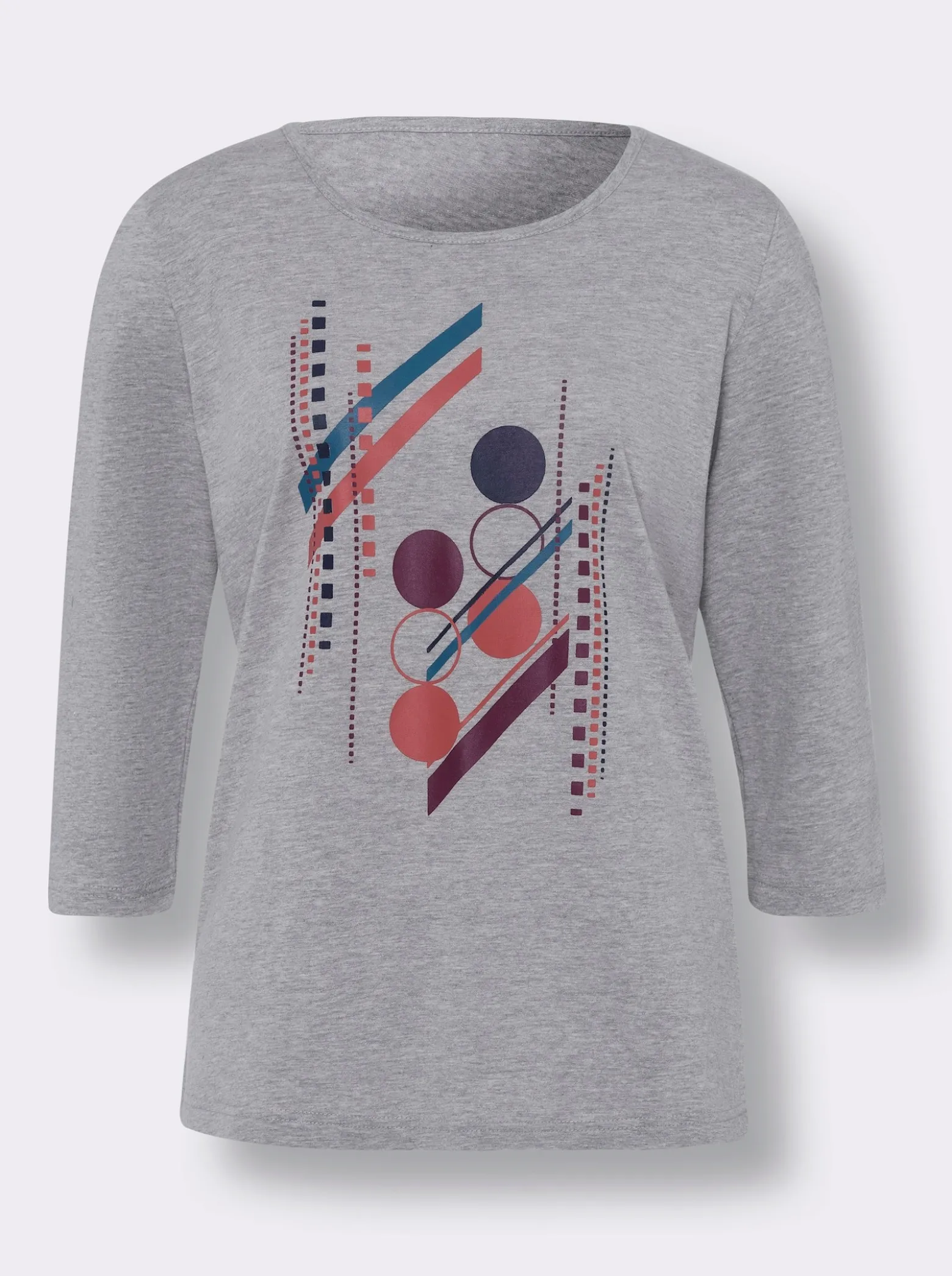 3/4-Arm-Shirt mit Grafik-Motiv