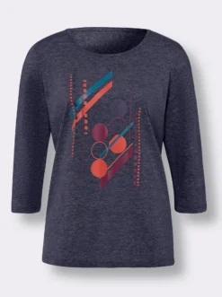 3/4-Arm-Shirt mit Grafik-Motiv