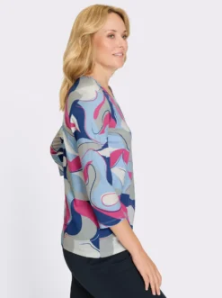 3/4-Arm-Shirt mit Grafik-Print