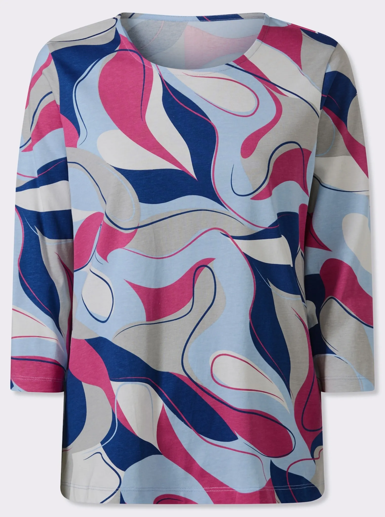 3/4-Arm-Shirt mit Grafik-Print